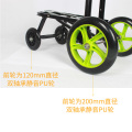 Luggage cart folding hand carts increase wheel portable shopping cart fishing cart dirt road trolley car pull goods trolley