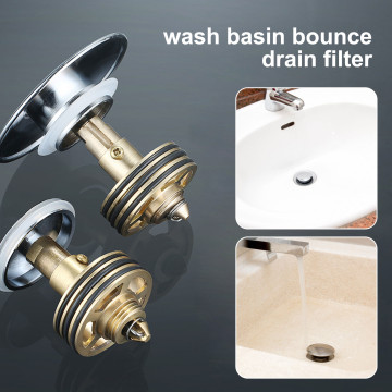 Universal Wash Basin Bouncing Drainage Filter All Copper Press Type Bouncing Core Splitter Separation Equipment