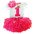 My Little 1 Year Girl Baby Birthday Dress Infant Party Dress Cake Smash Outfits Tutu Dresses Christening Summer Toddler Clothes