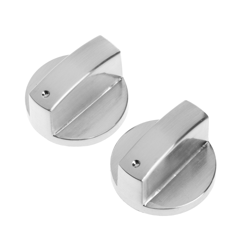 MEXI 2Pcs Switch Gas Stove Parts Metal Knob Cooker Oven Kitchen Control Universal 8mm New