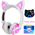 Kids Headphones With Cat Ear LED Light