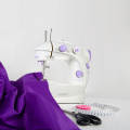Anself Mini Household Purple Electric Sewing Machine 2 Speed Adjustment with Light Foot Pedal Manual Sewing Machine