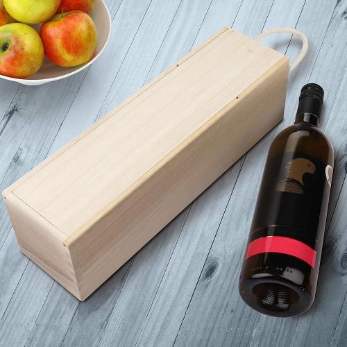 Supply Wooden Wine 2 Pack Box With Rope Handle with High Quality