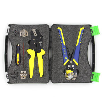 KKmoon Wire Crimpers Engineering Ratcheting Terminal Crimping Pliers Wire Strippers Pliers Kit Bootlace Ferrule Crimper Tool
