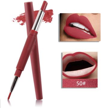 Sexy Matte Lip Stick Lipliner Lip Liner Pencil Matt Nude Waterproof Pen Set Beauty Makeup Tool Cosmetic