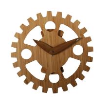 Non Number Bamboo Moving Wall Clock