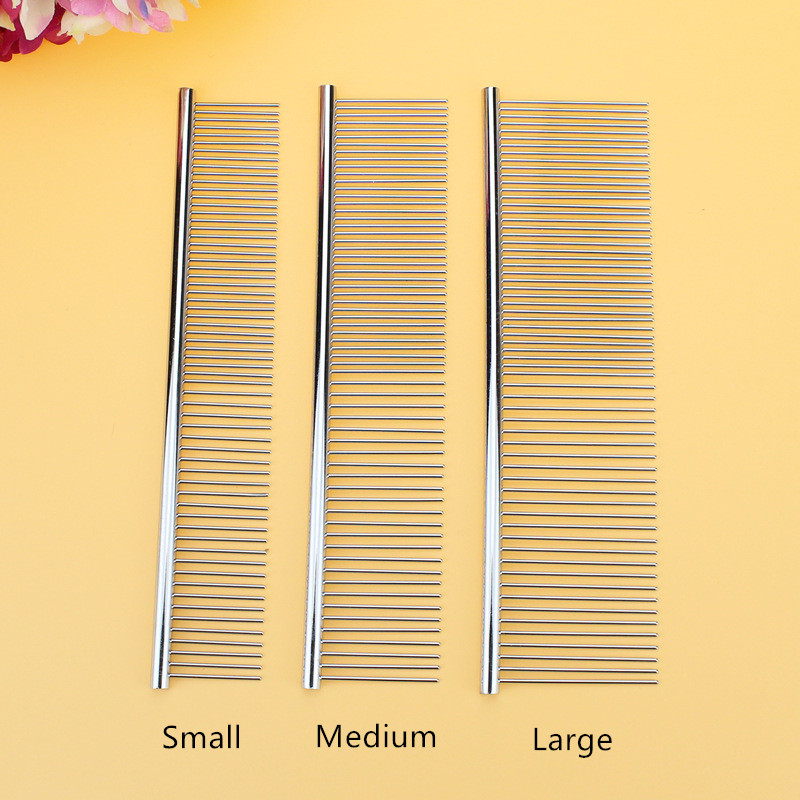 Pet Comb Cleaning Tool Lice Brush Pet Supplies Cat Dog Comb Hair Fur Removal Brush Flea Comb Dogs Cats Pet Grooming Fine-toothed