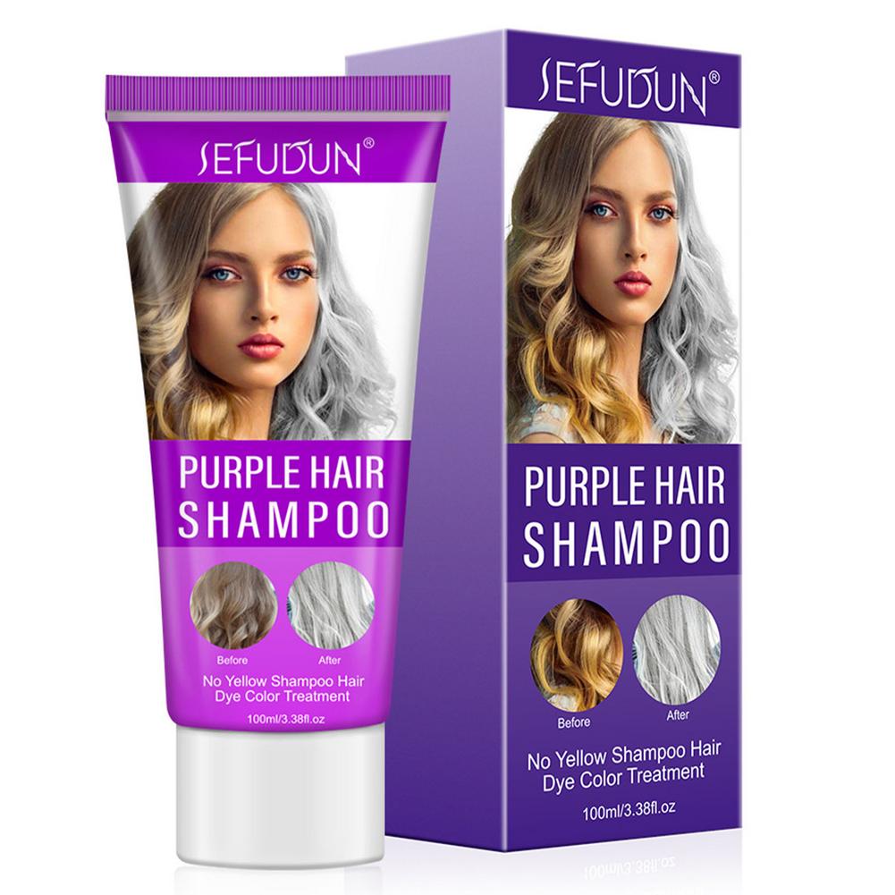 60ML Deep Repair Purple Hair Mask 100ML Purple Hair Shampoo hair oil argan oil coconut oil maroc hair products keratin treatment
