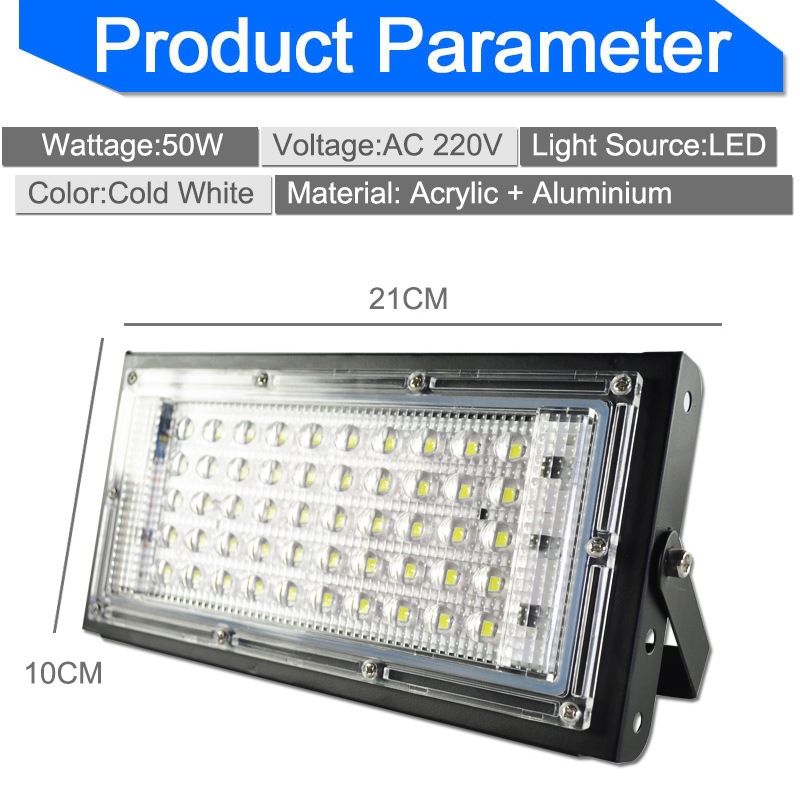 50W LED Flood Light Spotlight IP65 Waterproof LED Wall Lamps Landscape Lighting прожектор светодиодный