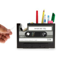 Retro Cassette Tape Dispenser Pen Holder Pencil Organizer Container Desk Pen Holder Tape Cutter Office Stationery Supplier