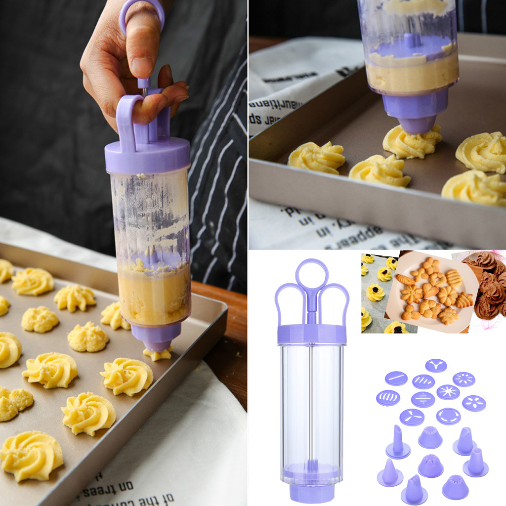Cookie Biscuit Making Maker Pump Press Machine Decor Kitchen Mold Tools Set Baking Tools Kitchen Accessories Gadget#40
