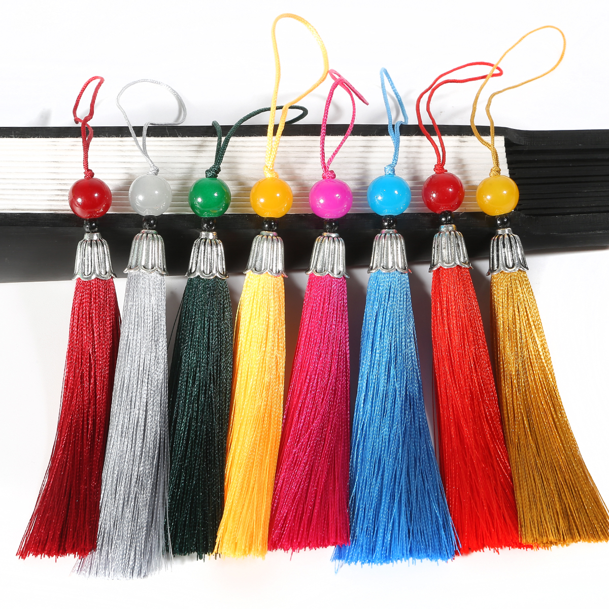 10pcs 14cm Polyester Cotton Silk Tassel Fringe Trims Satin Tassel For Sewing Curtains Accessories DIY Home Wedding Decoration