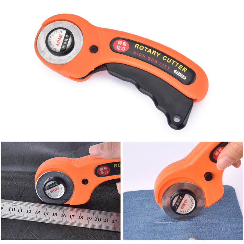 Highly Effective 45 Mm Rotary Cutter Premium Quilters Sewing Quilting Fabric Cutting Craft Tool