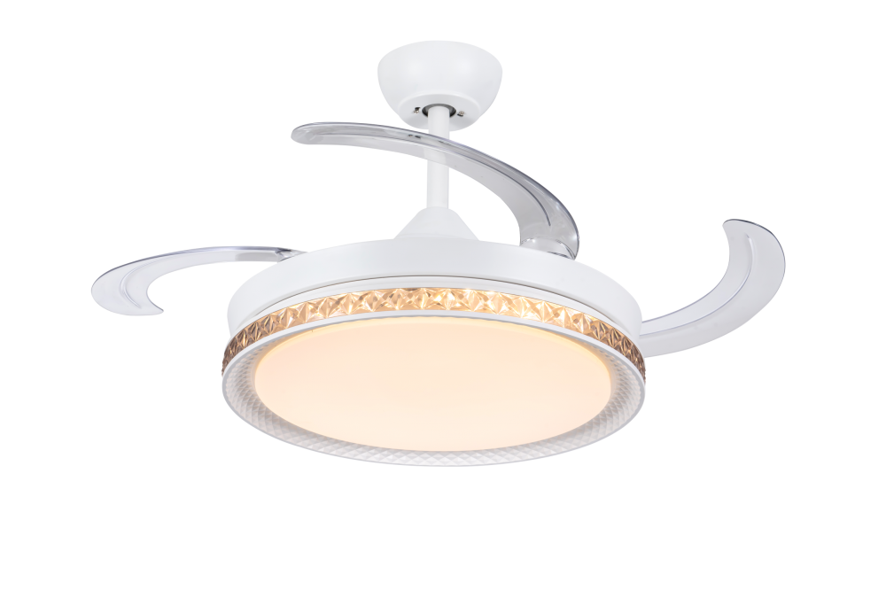 Ceiling Fan With Crystal Lampshade Jt R 018