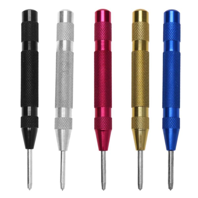 Heavy Duty Automatic Centre Punch Dot Punch Steel Spring Loaded Marking Starting Holes Hand Tool Leather Craft