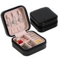 PU Leather Jewelry Box Storage Box Ring Display Lady Case Portable Jewelry Box Single Layer With High Quality