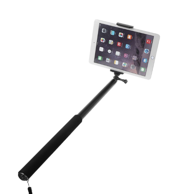 3m 118 inch Aluminum Monopod Extendable Selfie Stick for GoPro iPhone iPad DSLR Action Camera 3.5" to 10" inch Mobile Phone Tabl