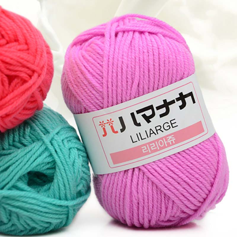 25g Soft Cotton 5PCS Craft Baby Knitted Wool Colorful Crochet Pack of soft Knitting babycare Craft Yarn Sweater Thread