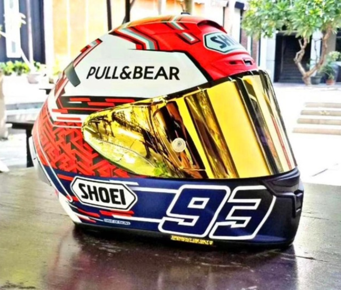 Full Face Motorcycle helmet X14 93 Marquez blue Ant Helmet Riding Motocross Racing Motobike Helmet