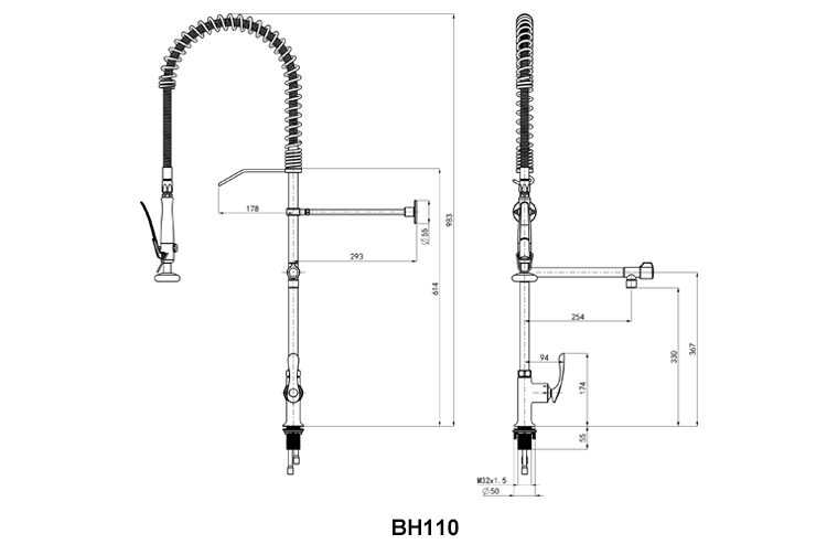 New Kitchen Sink Commercial Faucet
