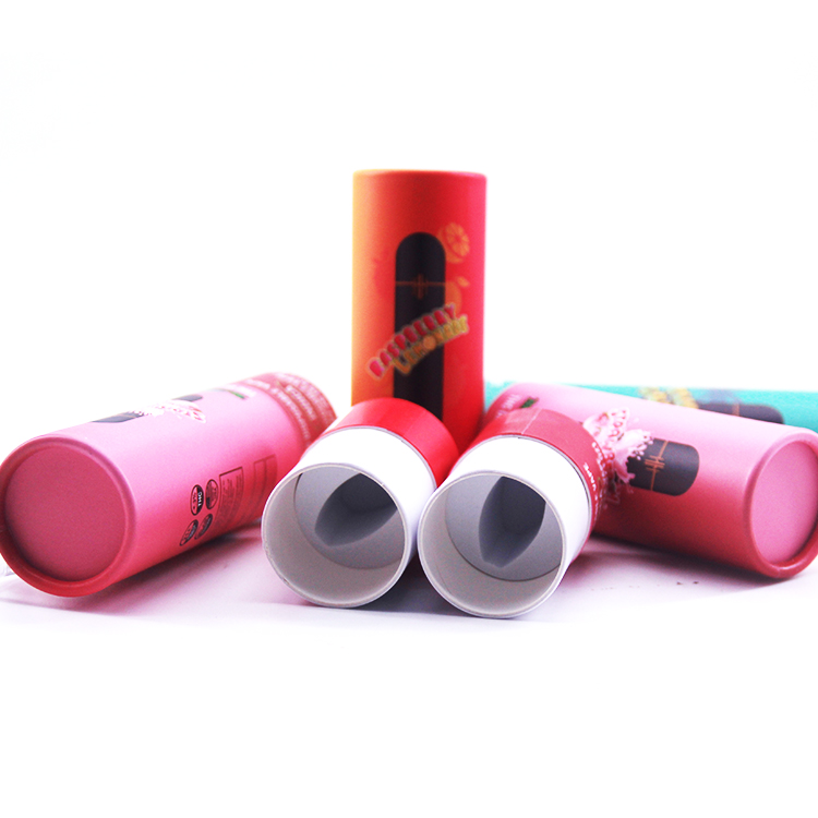 custom paper tube, tube of paper with perfume bottle
