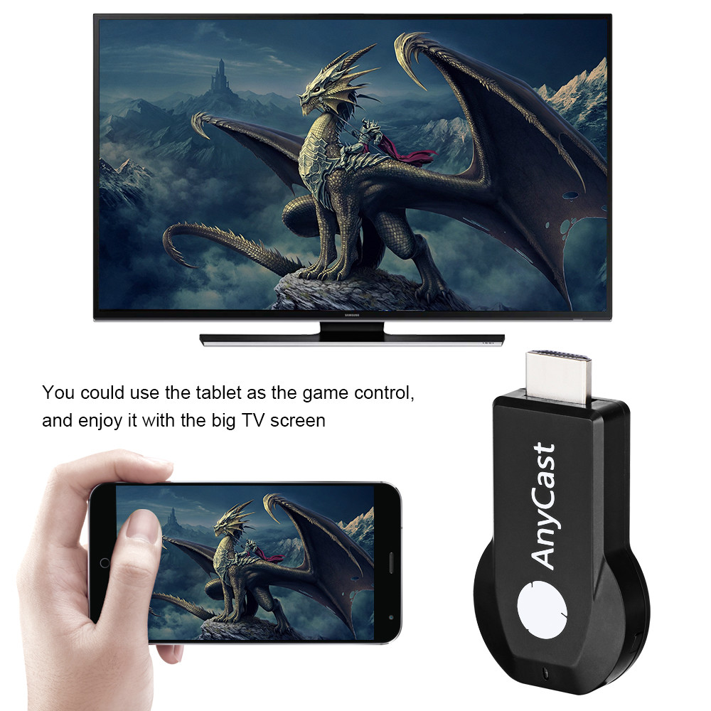 1080P WIFI Display 128M AnyCast Wireless DLNA AirPlay Mirror HD HDMI-compatible TV Stick Wifi Display Dongle Receiver