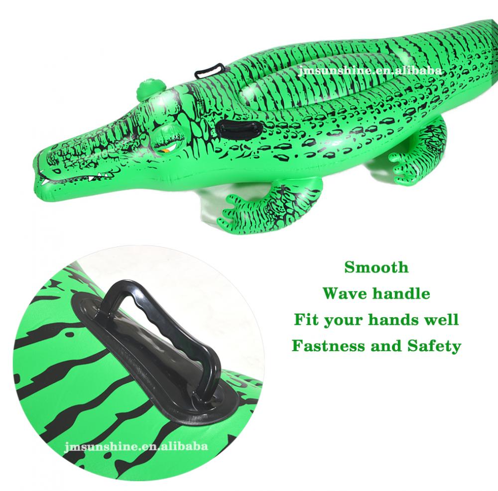 Animal design Inflatable crocodile Rider Swimming pool float