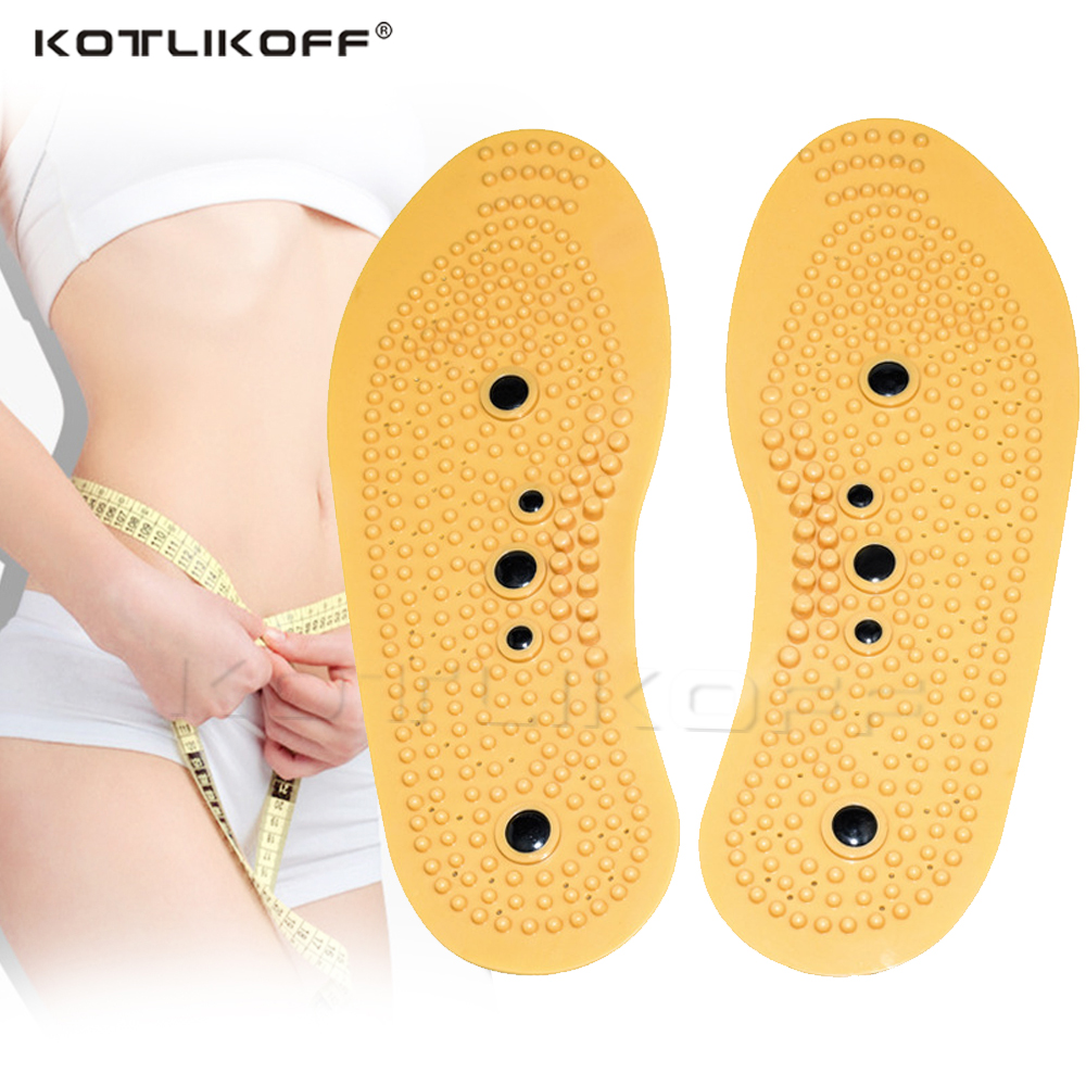 Magnetic Acupressure Insoles Massage Shoes Pads for Slimming Weight Loss Foot Massaging Feet Health Care Magnet Insole Sole Pads