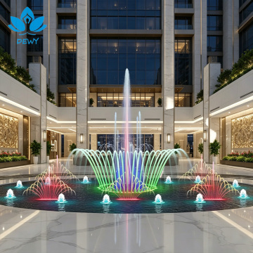 Pond music dancing fountain