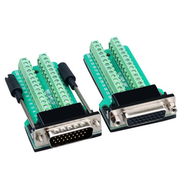 26-Pin D-SUB Connector DB26 3 Rows Serial Parallel Port Serial Shellless Male/Female Connector Socket Copper Straight Leg Welded