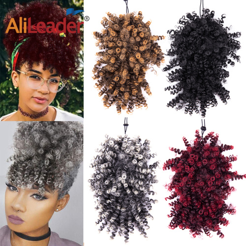 High Puff Kinky Curly Drawstring Ponytail With Bangs Supplier, Supply Various High Puff Kinky Curly Drawstring Ponytail With Bangs of High Quality