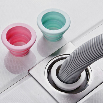 1PCS 6*6*3.8cm Plastic Washing Machine Pool Seal Ring Silicone Sewer Pipe Drain Sealing Plug Water Ring Seal Accessories Tools