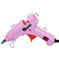 Pink Handy Professional High Temp Heater 20W Hot Glue Gun Repair Heat Tool With Hot Melt Glue Sticks