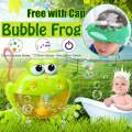 Outdoor Bubble Frogs Crabs Whale Baby Bath Toy Bubble Maker Swimming Bathtub Soap Water Toys for Children Kids With Music