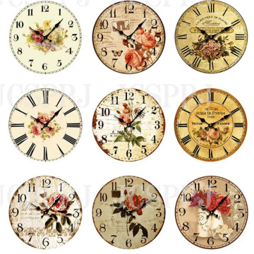 Mixed Mosaic Tiles Package clock Stepping Stone Glass Half Cabochons Round Crafts Glass Mosaic Marbless for Jewelry Making