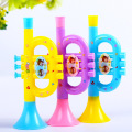1Pc Plastic Trumpet Musical Instruments for Children Baby Kids Musical Toys Music Trumpet Hooter Baby Toy Random Color 15*7*2cm