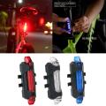Bike Light Waterproof USB Rechargeable 4 Modes Bicycle Light LED Taillight Safety Warning Cycling Portable Rear Tail Light Lamp