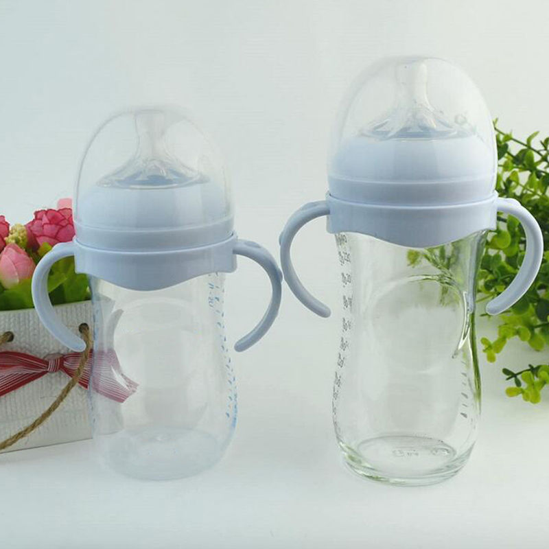 Bottle Grip Handle for Avent Natural Wide Mouth PP Glass Feeding Baby Bottle Accessories