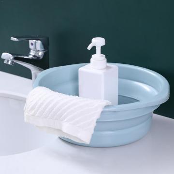 Silicone Folding Basin Kitchen Organizer Portable Washbasin Cleaning Tub Household Pedicure 4 Bathroom Laundry Size Tool R0P6
