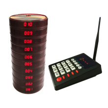 Restaurant Paging System Wireless Paging System Coaster Pager System with one keypad and 10 waterproof pager