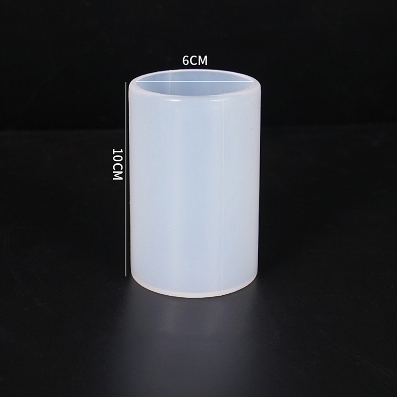 Cylindrical Candle Mould Handmade Silicone Wax Modeling Small Craft Flower Planter Concrete Cement Clay Molds