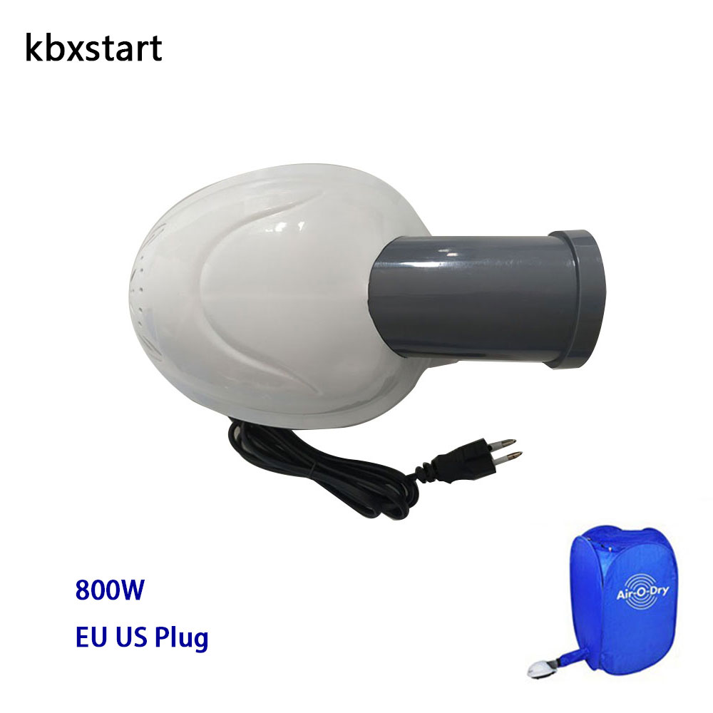 Kbxstart 110V-220V Electric Clothes Dryer Machine EU US 800W Motor For Fast Drying Cloth Can Set Working Time 30-180 Minutes