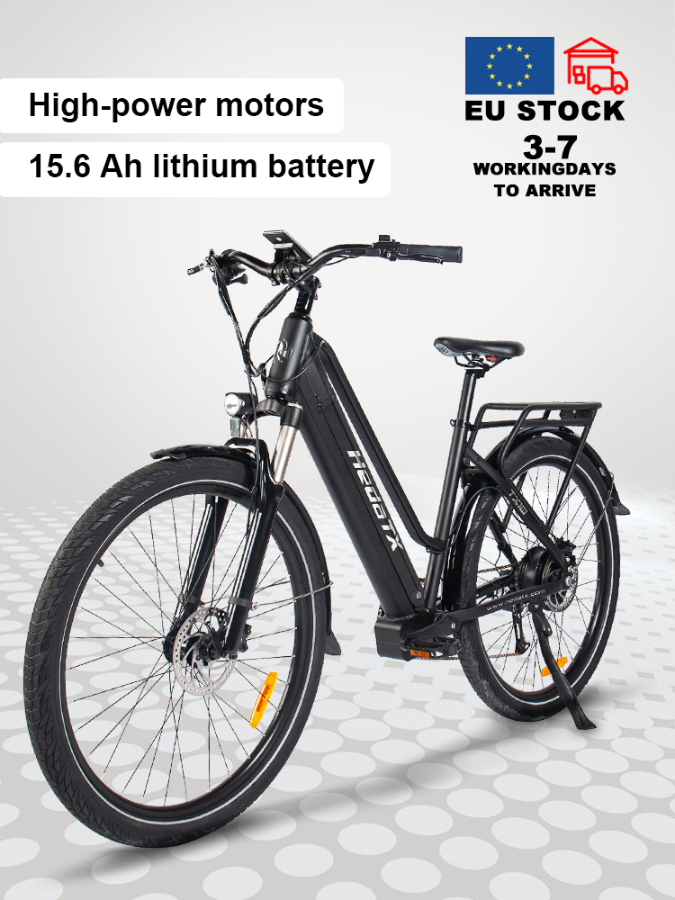 9-speed 500w 48v 15.6Ah 27.5'' city ebike