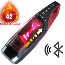 Bluetooth Induction Automatic Telescopic Rotation Male Masturbator Heating Vagina Real Pussy Masturbation Cup Sex Toys For Men