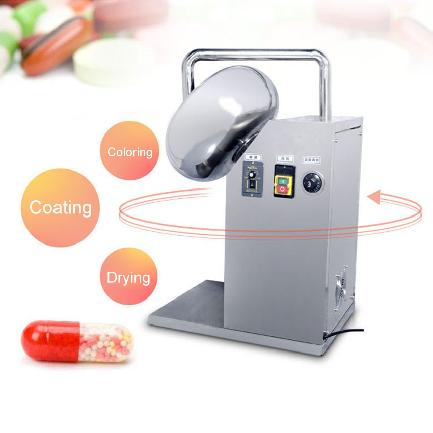 1.18KW BY-400 Chocolate Sugar Coating Machine Stainless Steel Candy Coater Chinese Medicine Pill Polishing Machine 220V/110V