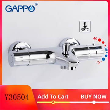 GAPPO Shower faucets thermostatic bath mixer with thermostat mixer faucets wall mounted waterfall bathtub faucet Y30504