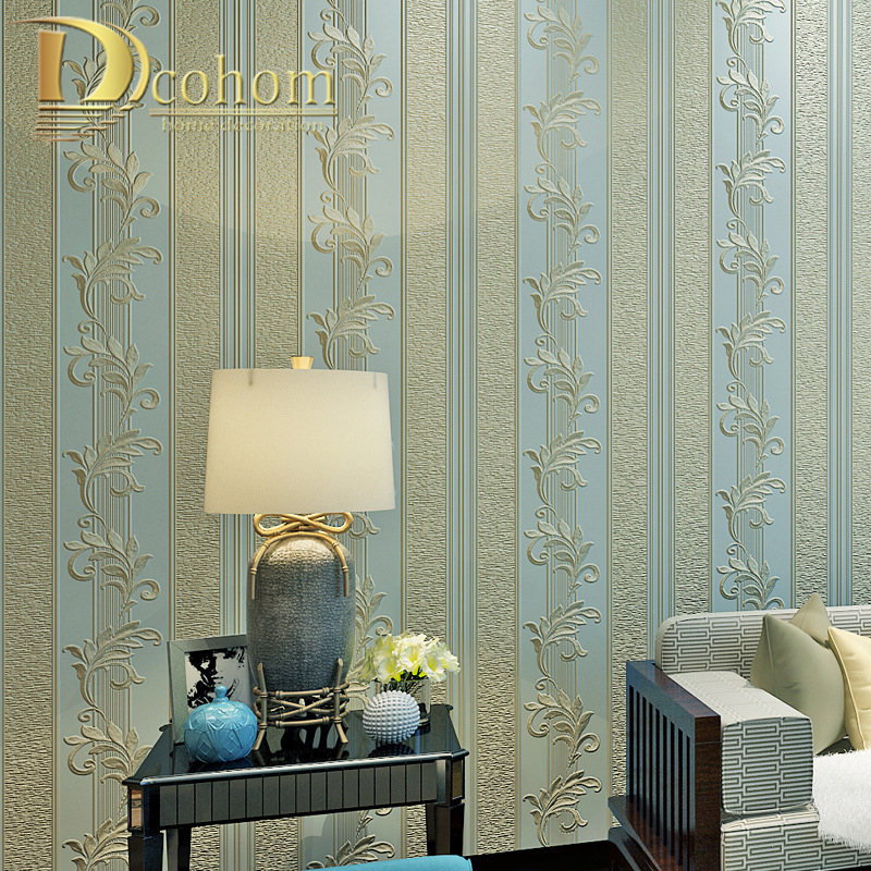 European 3D Relief Damask Design Wall Paper Home Decor Bedroom Living Room non-woven Classic Wallpaper for Walls Roll