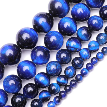 Wholesale AAA Natural Stone Beads Blue Tiger Eye Beads Stone Beads 4mm 6mm 8mm 10mm 12mm For Jewelry Making Bracelet Necklace