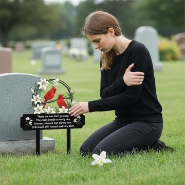 Personalized Metal Memorial Plaque for Pet Burial Site