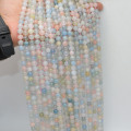 Natural Clean Quality Beryl - Morganite + Golden Beryl + Aquamarine Loose Round Beads 6mm,8mm